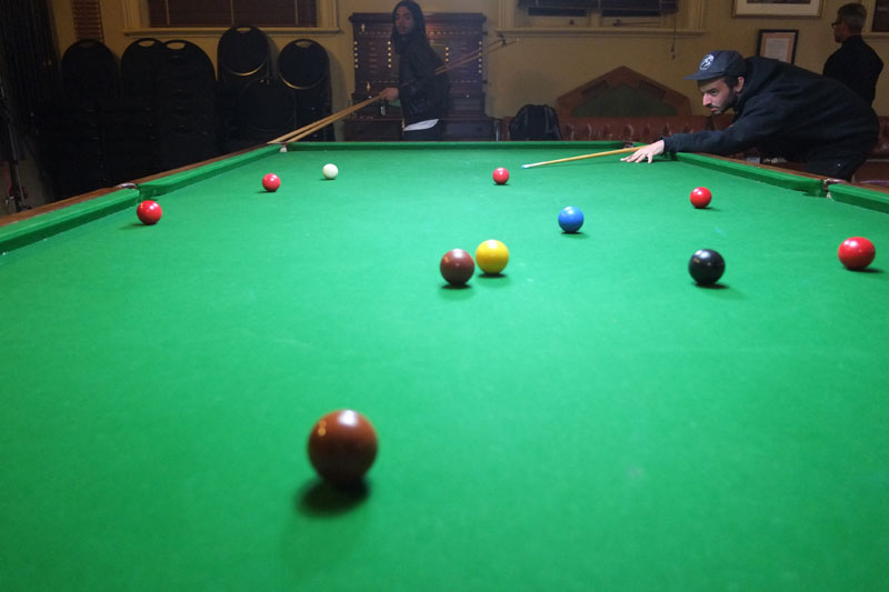 The Kimberley Club pool tables